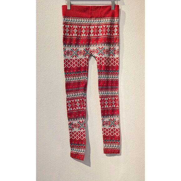 Bundle of 2 Christmas theme leggings (Old Navy/Britt's Knits)   Sz L - Picture 3 of 11
